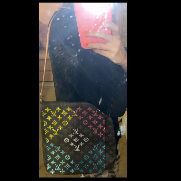 Louis Vuitton musette salsa hand painted with swarovski crystals one of a kind - Picture 17 of 17